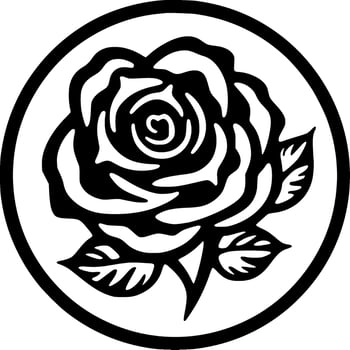 Flower - Minimalist and Flat Logo - Vector illustration