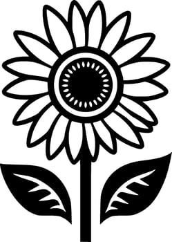Flower - Minimalist and Flat Logo - Vector illustration