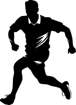 Football, Black and White Vector illustration