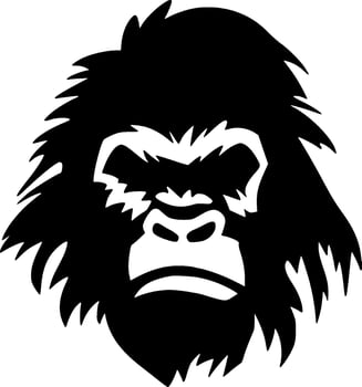 Gorilla - Minimalist and Flat Logo - Vector illustration