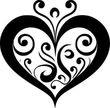 Heart - Minimalist and Flat Logo - Vector illustration