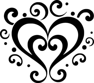 Heart - Minimalist and Flat Logo - Vector illustration