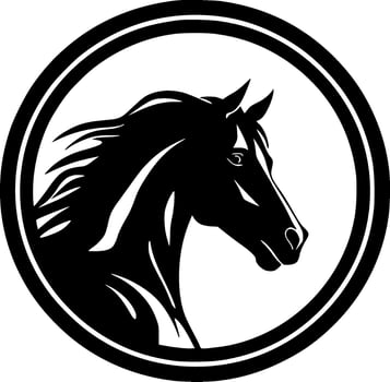 Horse - Minimalist and Flat Logo - Vector illustration
