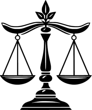 Justice - Minimalist and Flat Logo - Vector illustration