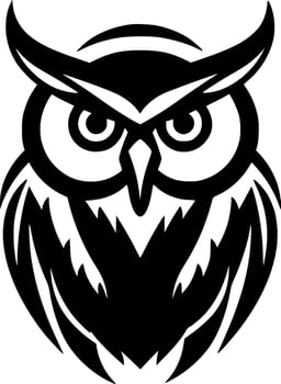 Owl - Minimalist and Flat Logo - Vector illustration