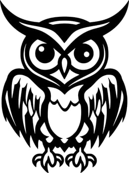 Owl - High Quality Vector Logo - Vector illustration ideal for T-shirt graphic