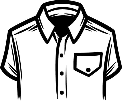 Shirt - Minimalist and Flat Logo - Vector illustration