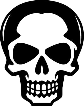 Skull - Minimalist and Flat Logo - Vector illustration