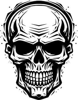 Skull - Minimalist and Flat Logo - Vector illustration