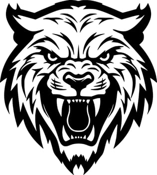 Tiger - Minimalist and Flat Logo - Vector illustration