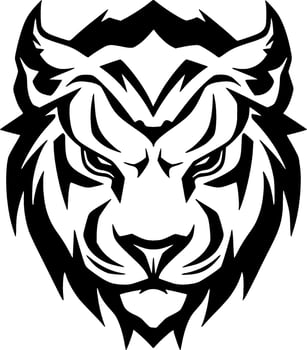 Tiger - Minimalist and Flat Logo - Vector illustration