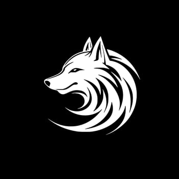 Wolf, Minimalist and Simple Silhouette - Vector illustration