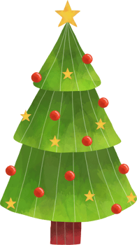Watercolor Christmas Tree png