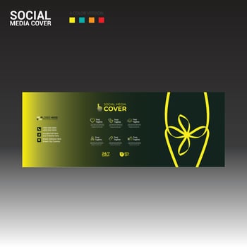 social media cover banner for any use vector