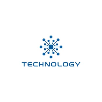 network technology logo design template vector