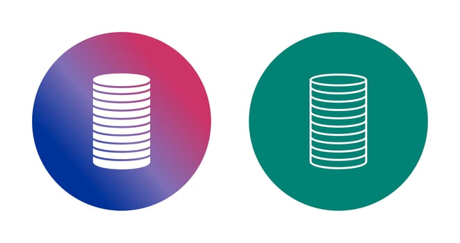 Stack of Coins Vector Icon