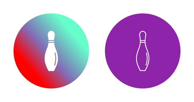 Bowling Pin Vector Icon
