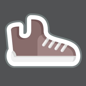 Sticker Cleats. related to Baseball symbol. simple design editable. simple illustration vector