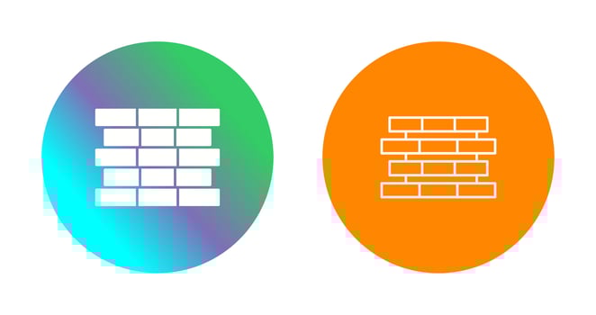 Unique Bricks Vector Icon