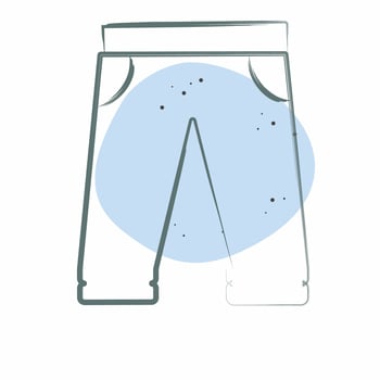 Icon Baseball Pants. related to Baseball symbol. Color Spot Style. simple design editable. simple illustration vector