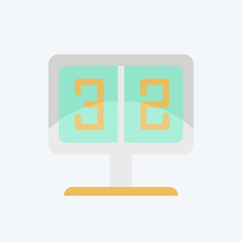 Icon Score. related to Baseball symbol. flat style. simple design editable. simple illustration vector