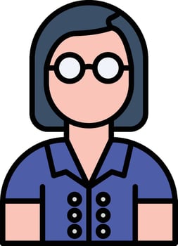 Female Professor Vector Icon