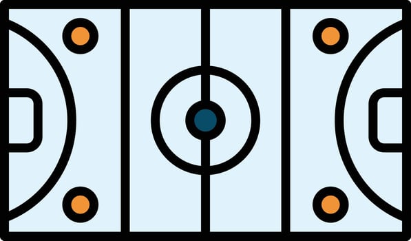 Hockey Field Vector Icon