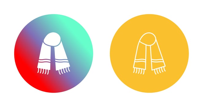 Warm Scarf Vector Icon