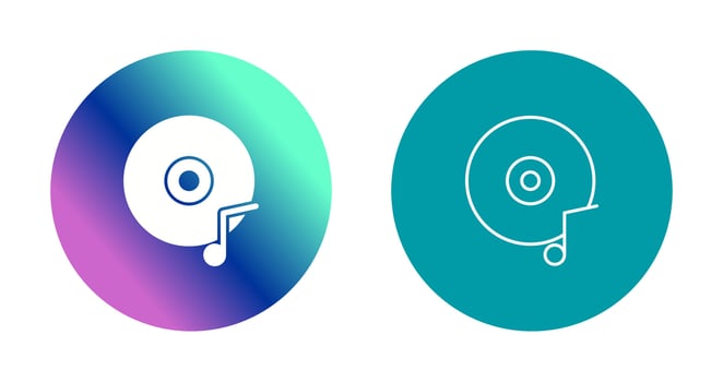 Music CD Vector Icon