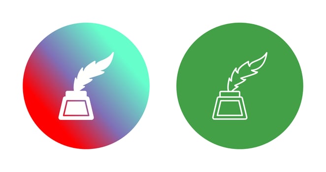 Inkwell Vector Icon