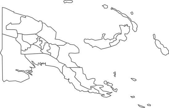 Map of Papua New Guinea with detailed country map, line map. png