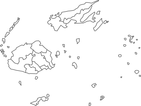 Map of Fiji with detailed country map, line map. png