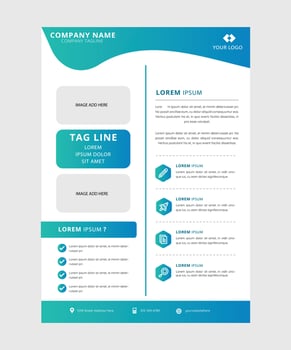 vector creative business flyer template
