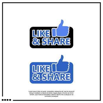 like icon for social media vector