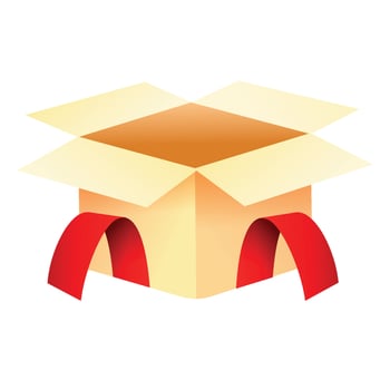 Vector giftbox happy birthday celebration grand opening promotion