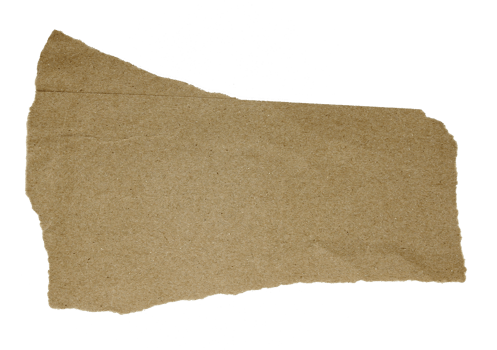 a sheet of paper torn to pieces on transparent background png file