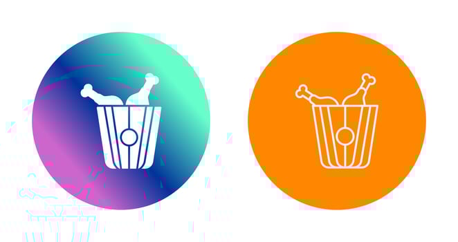 Fried Chicken Vector Icon