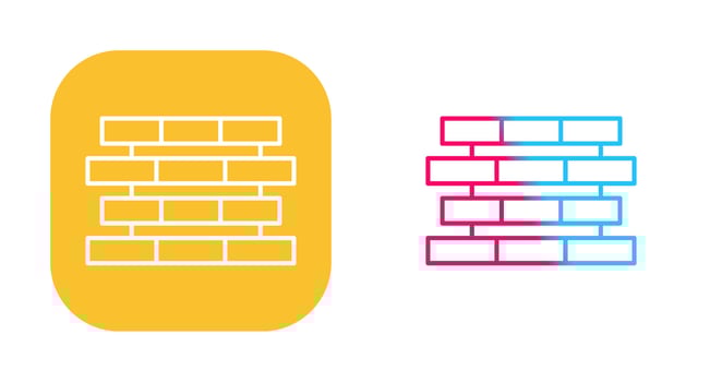 Unique Bricks Vector Icon