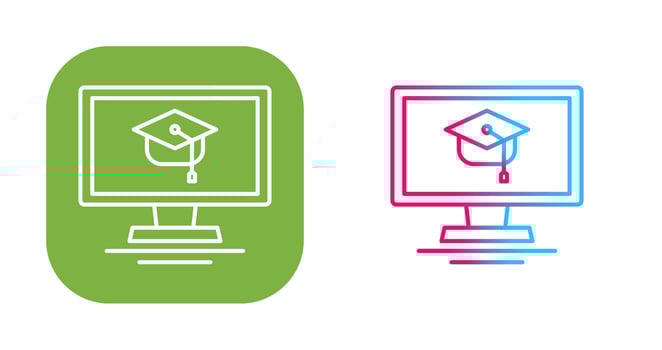 Online Course Vector Icon