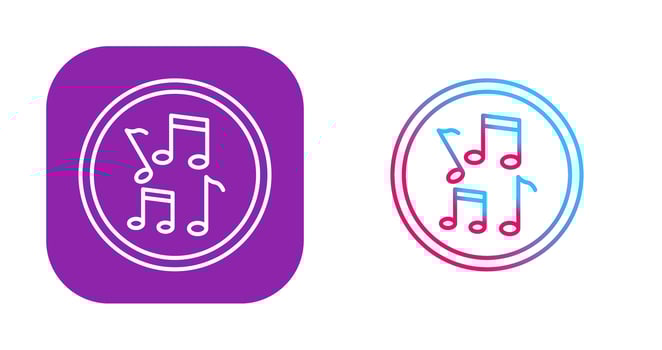Musical Notes Vector Icon