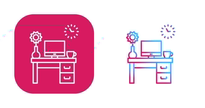 Work Table Vector Icon