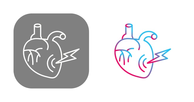 Heart Attack Vector Icon