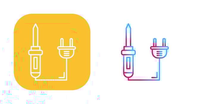 Soldering Iron Vector Icon