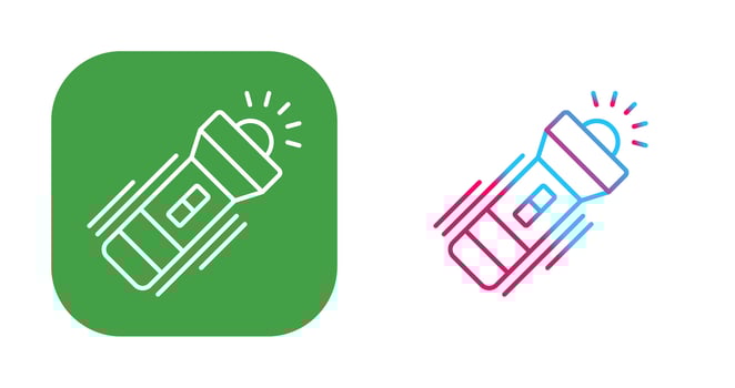 Flashlight Vector Icon
