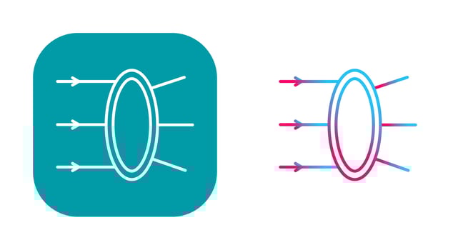 Refraction Vector Icon