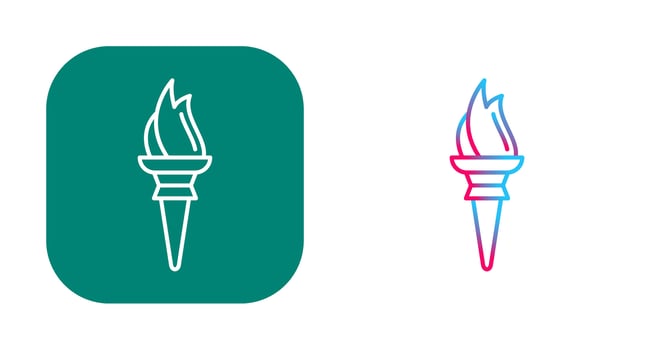 Torch Vector Icon
