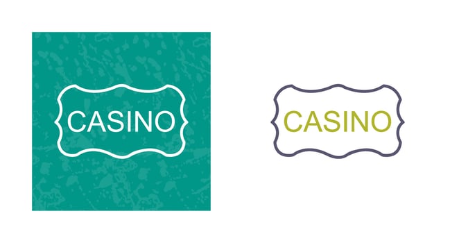 Casino Sign Vector Icon
