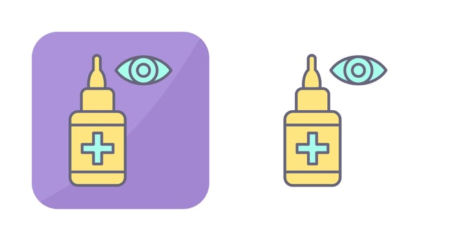 Eye Drop Vector Icon