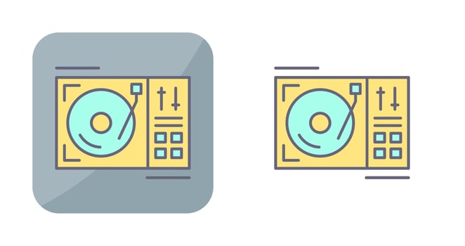 Turntable Vector Icon