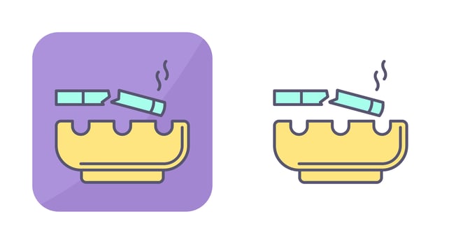 Broken Cigarette Vector Icon